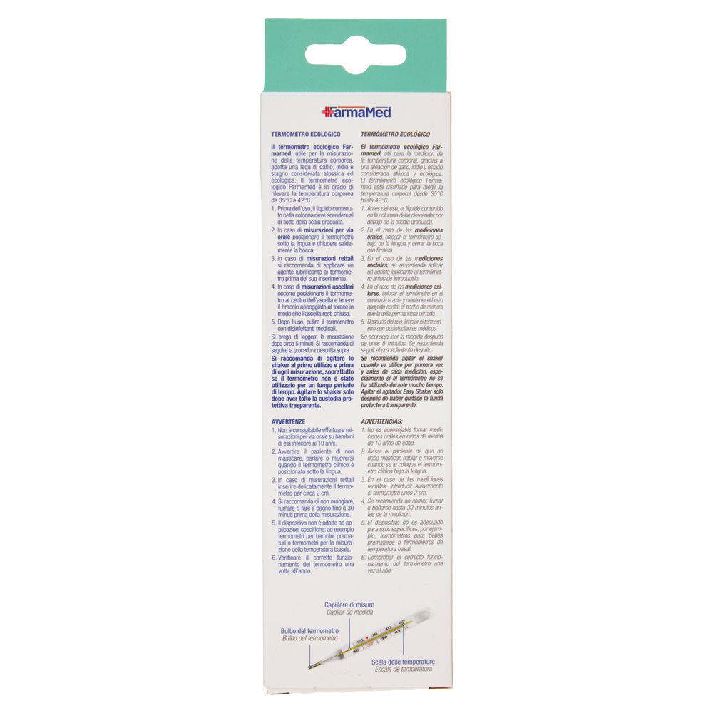 TERMOMETRO FARMAMED ECOLOGICO BLISTER PZ.1 - 1