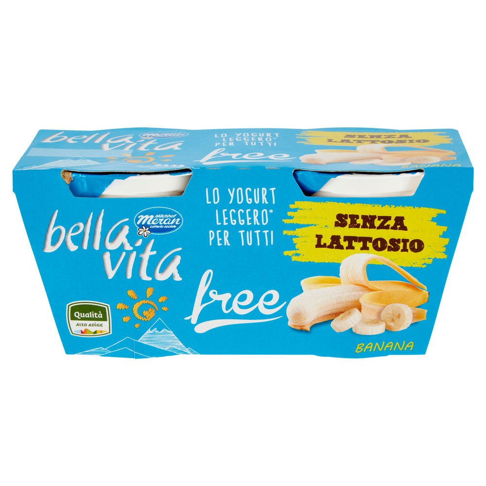 YOGURT BELLA VITA FREE SENZA LATTOSIO BANANA 2X125G - 3