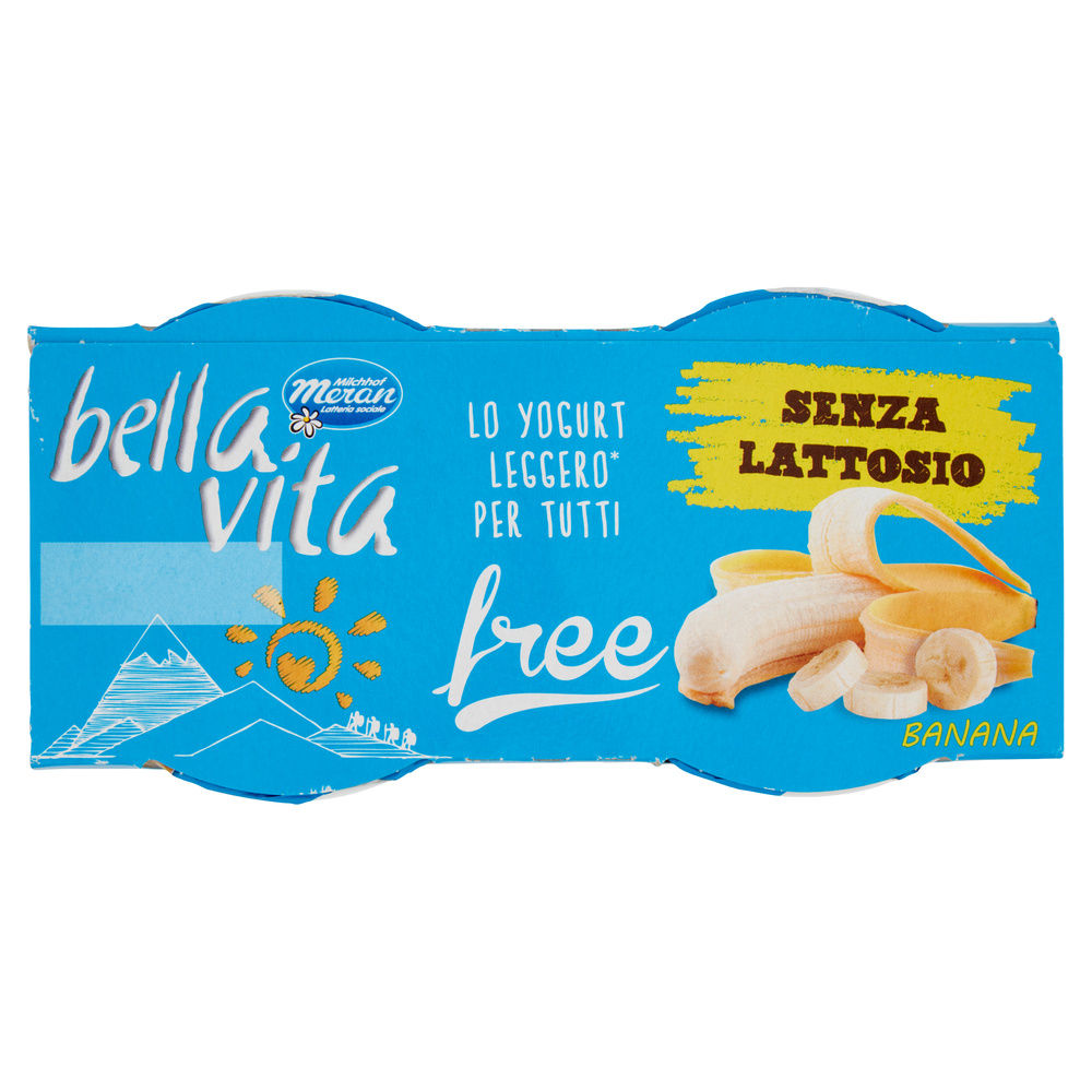 YOGURT BELLA VITA FREE SENZA LATTOSIO BANANA 2X125G - 5