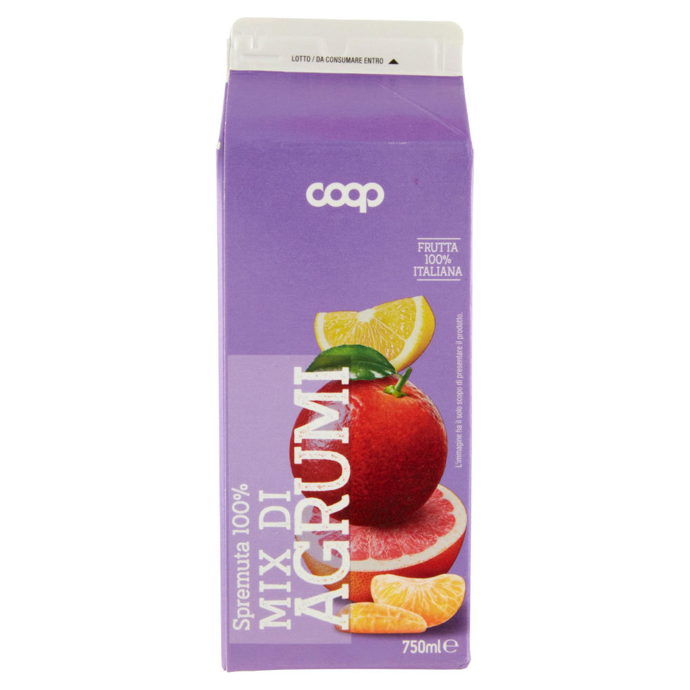 SPREMUTA 100% MIX AGRUMI COOP ML 750 - 1