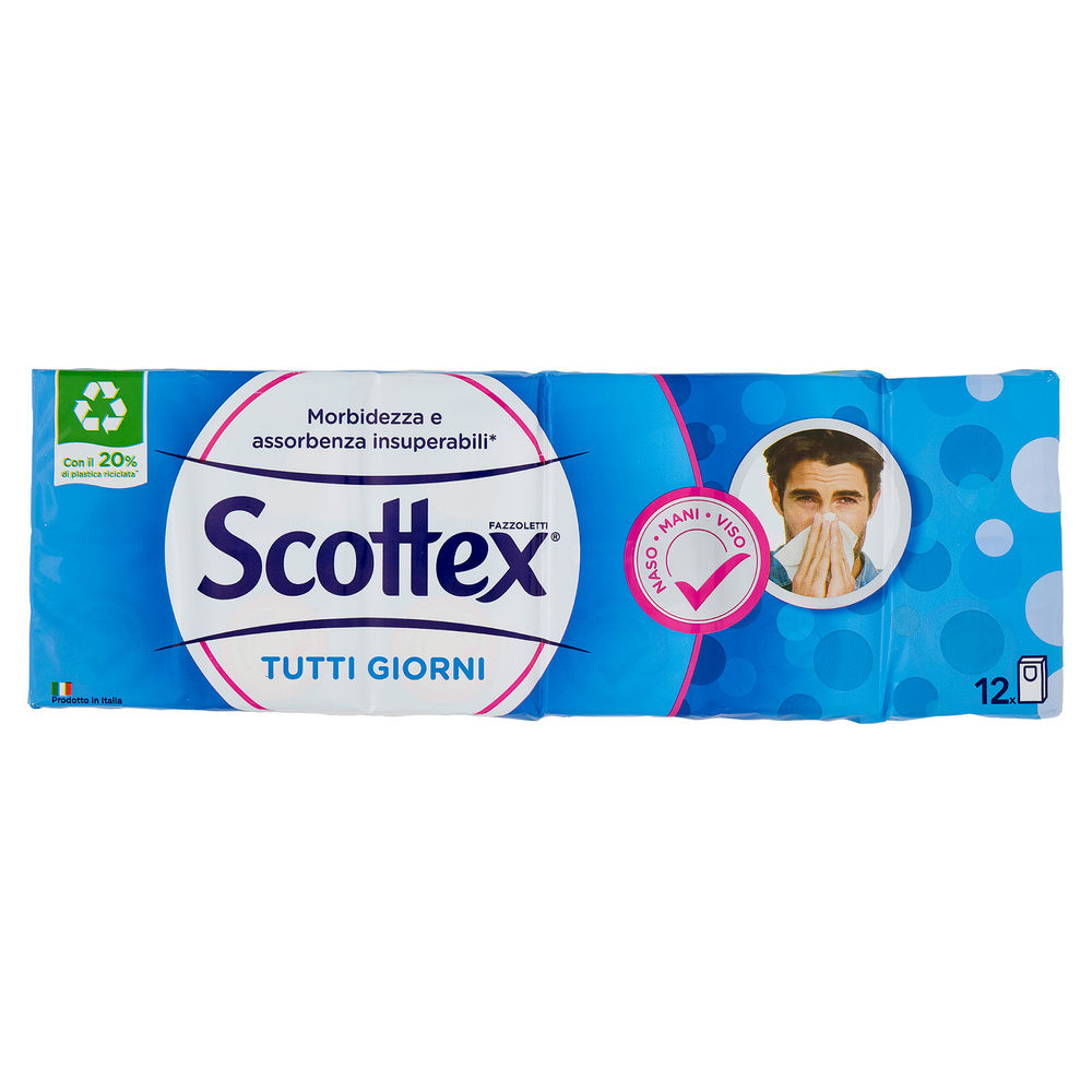 FAZZOLETTI SCOTTEX TUTTI GIORNI 4VELI 9X PZ.12 - 1