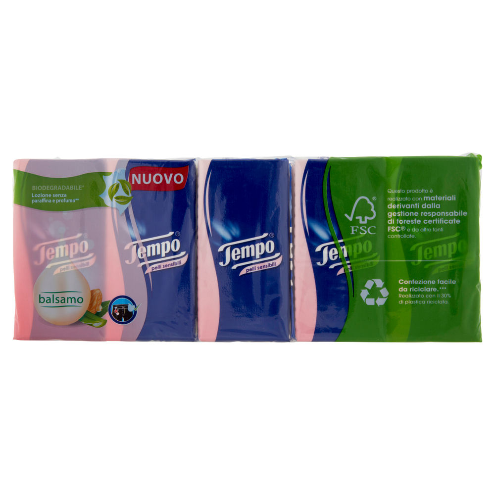 FAZZOLETTI TEMPO PELLI SENSIBILI 4VELI 9X PZ.10 - 1