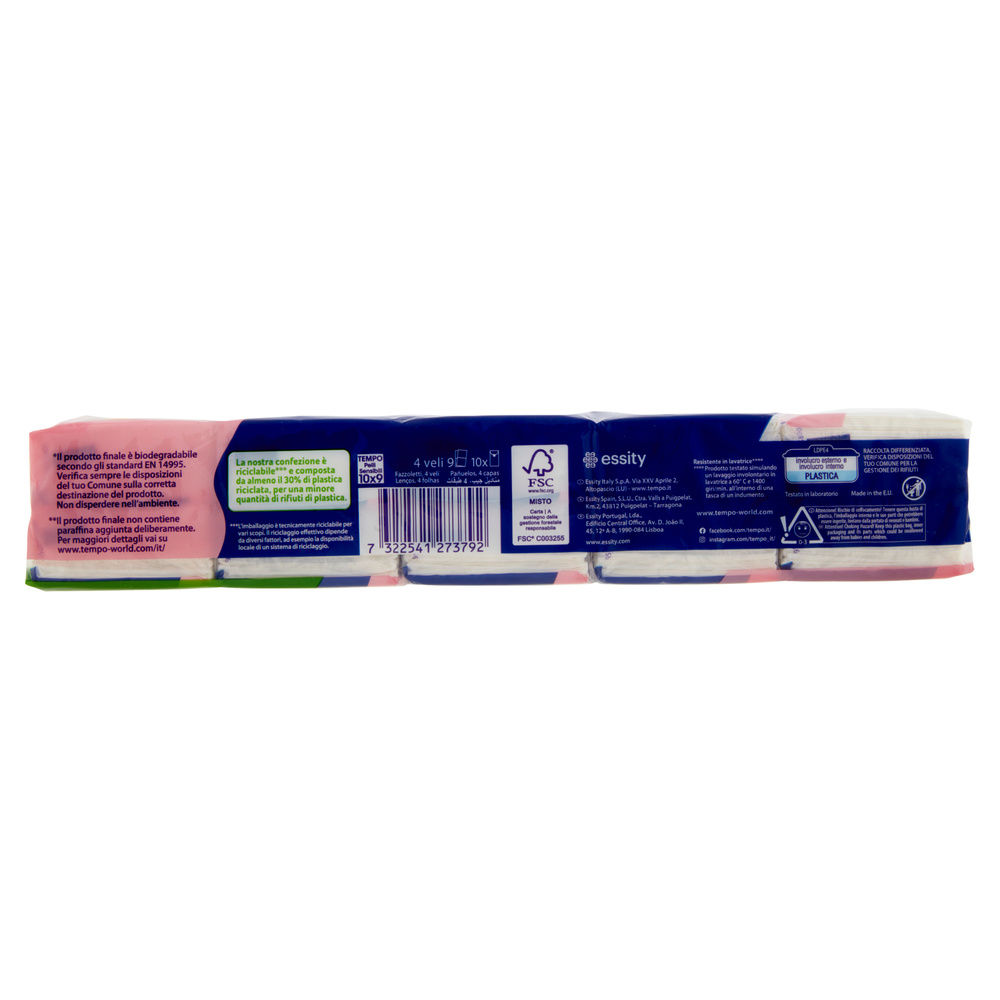 FAZZOLETTI TEMPO PELLI SENSIBILI 4VELI 9X PZ.10 - 4