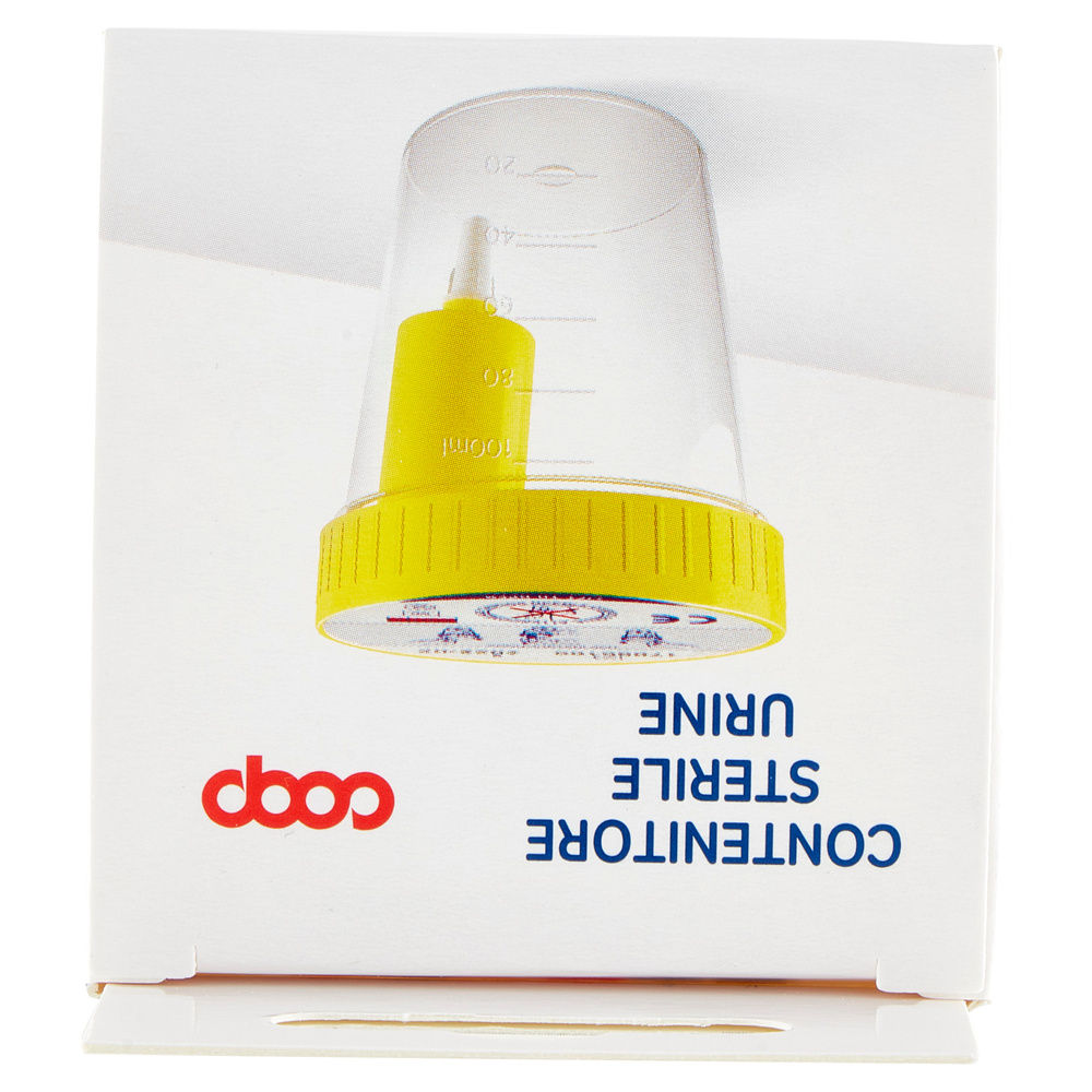CONTENITORE URINE STERILE CON SISTEMA DI PRELIEVO COOP PZ 1 - 6