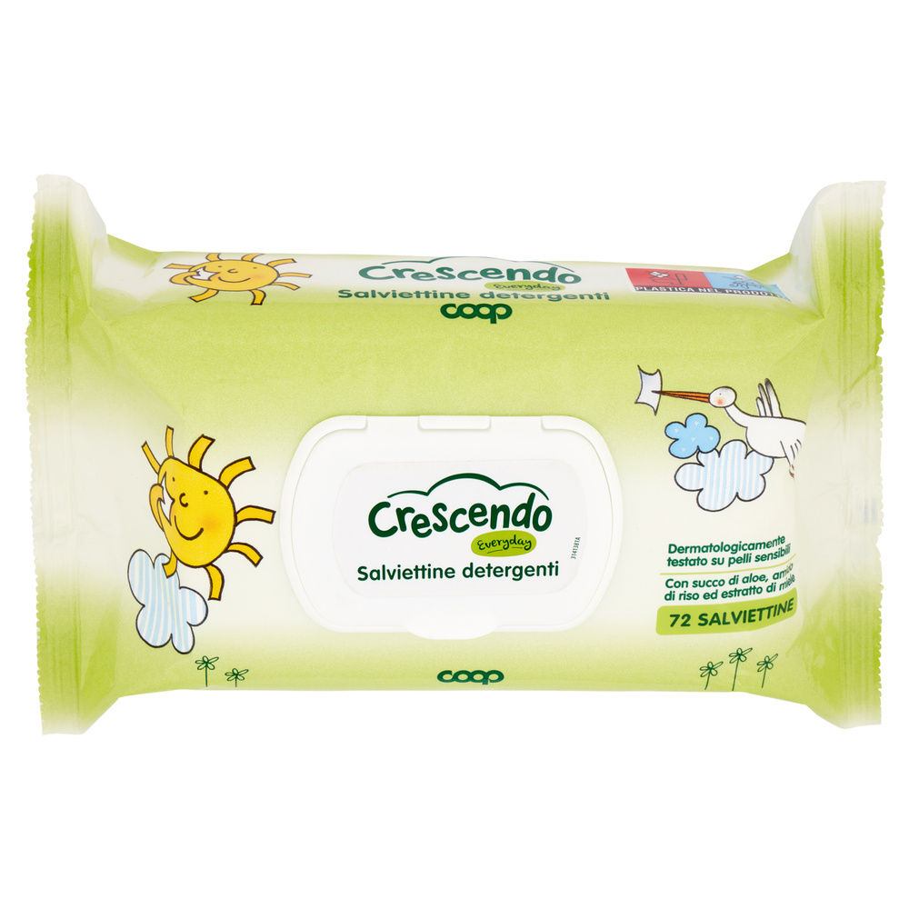 SALVIETTINE DETERGENTI COOP CRESCENDO EVERYDAY PZ.72 - 6