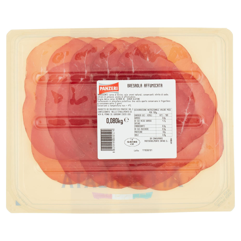 BRESAOLA AFFUMICATA PANZERI G 80 - 1