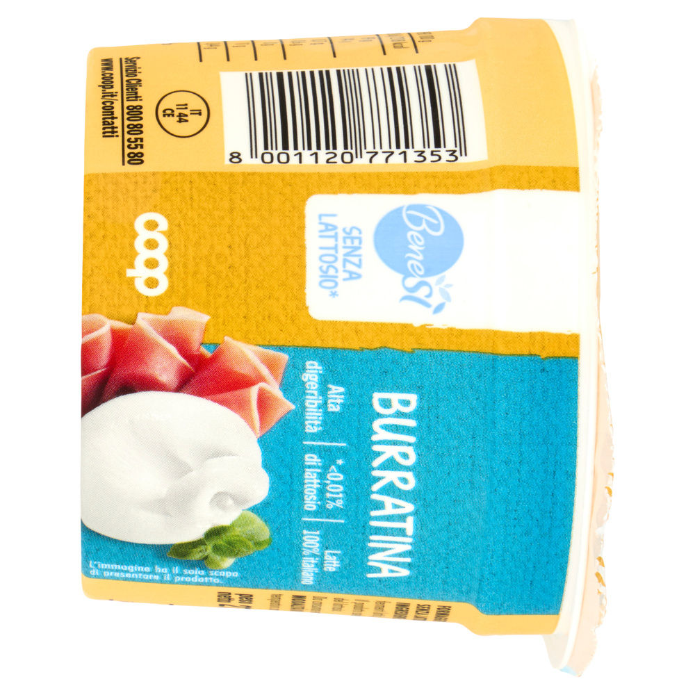 BURRATINA SENZA LATTOSIO BENE SI' COOP VASCHETTA 125 G - 3