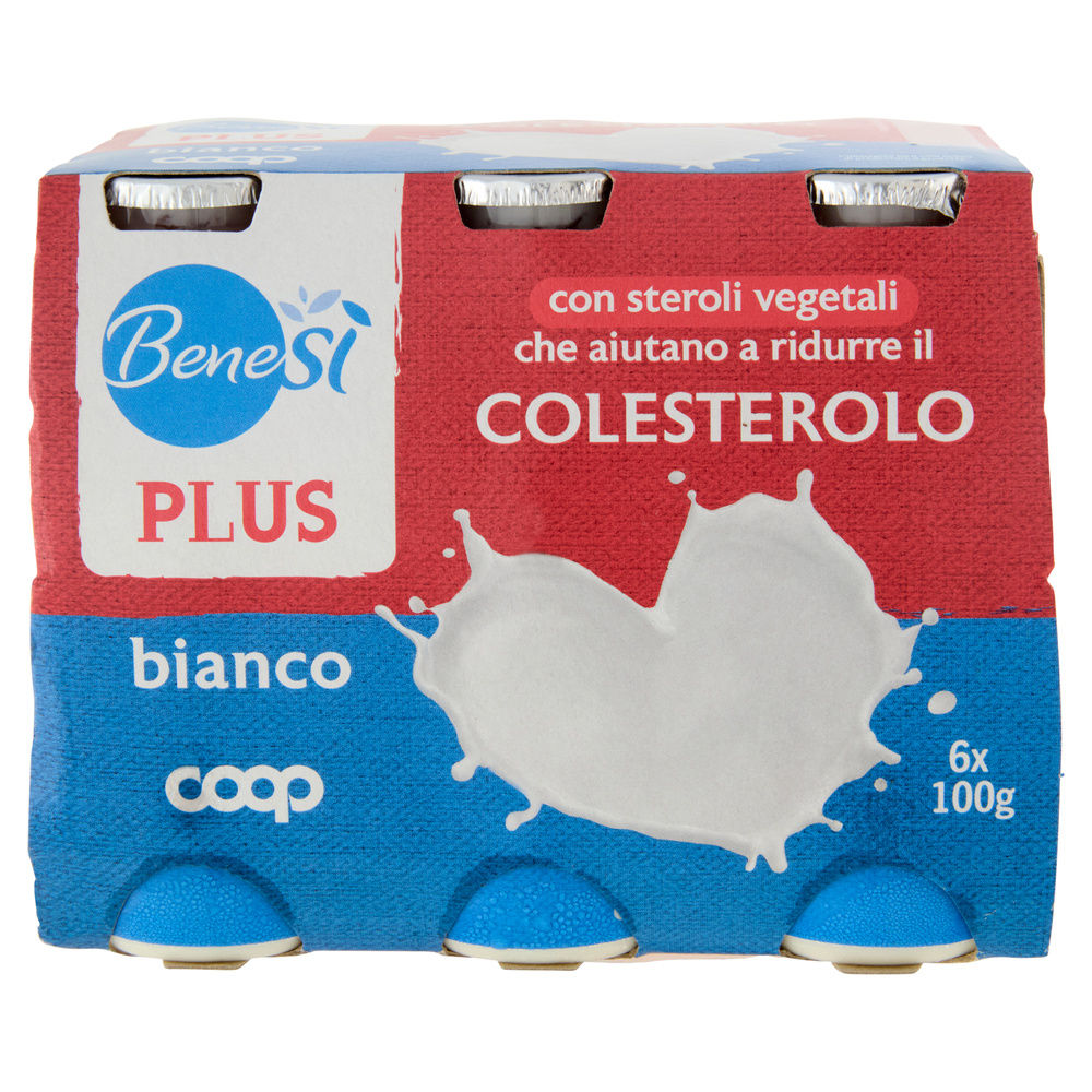 LATTE FERMENTATO ANTICOLESTEROLO BIANCO BENE SI' COOP CLUSTER 6X100G - 4
