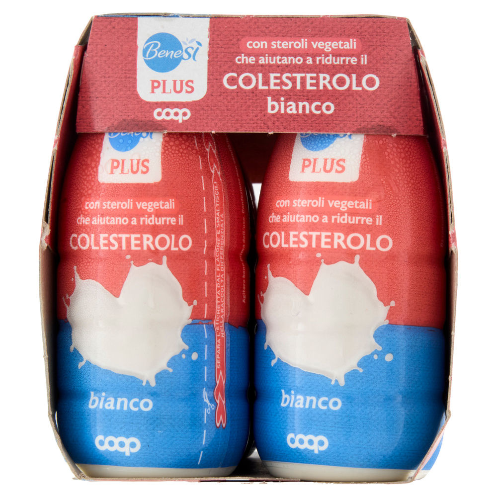 LATTE FERMENTATO ANTICOLESTEROLO BIANCO BENE SI' COOP CLUSTER 6X100G - 8