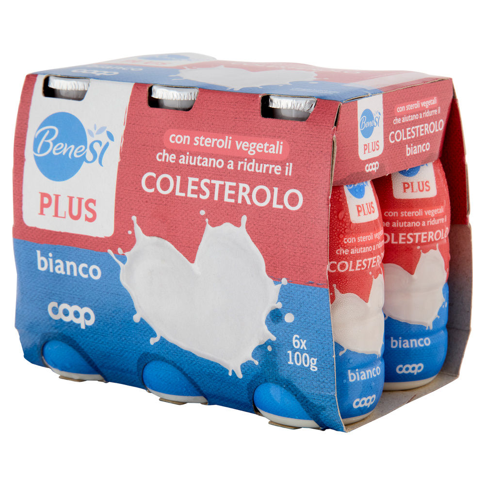 LATTE FERMENTATO ANTICOLESTEROLO BIANCO BENE SI' COOP CLUSTER 6X100G - 5