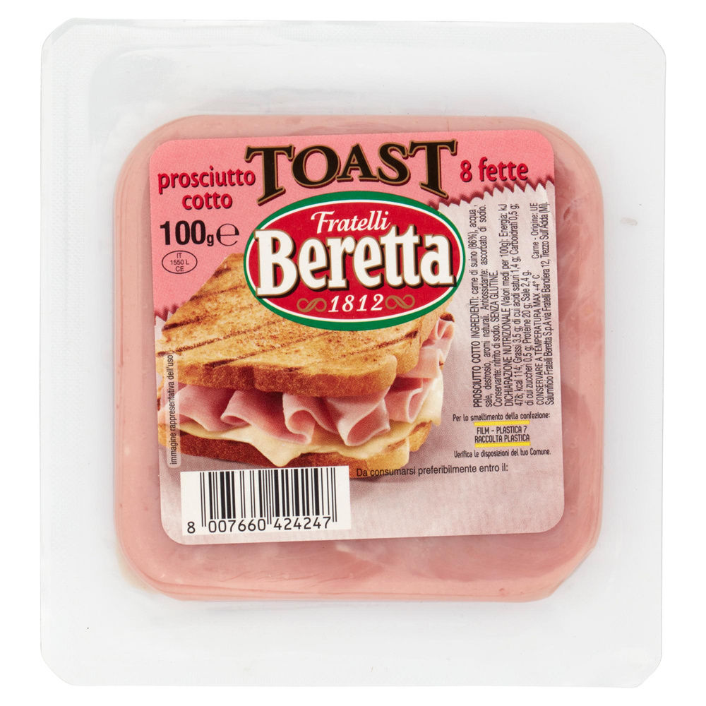 PROSCIUTTO COTTO TOAST A FETTE BERETTA SV G 100 - 6