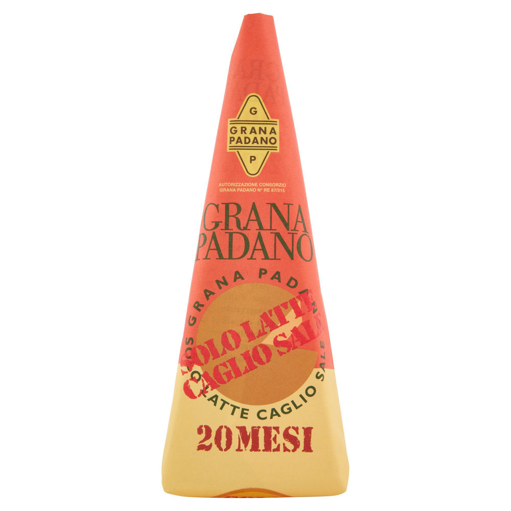 GRANA PADANO DOP SOLO LATTE CAGLIO E SALE 20M MONTANARI&GRUZZA INCARTATO G 250 - 0