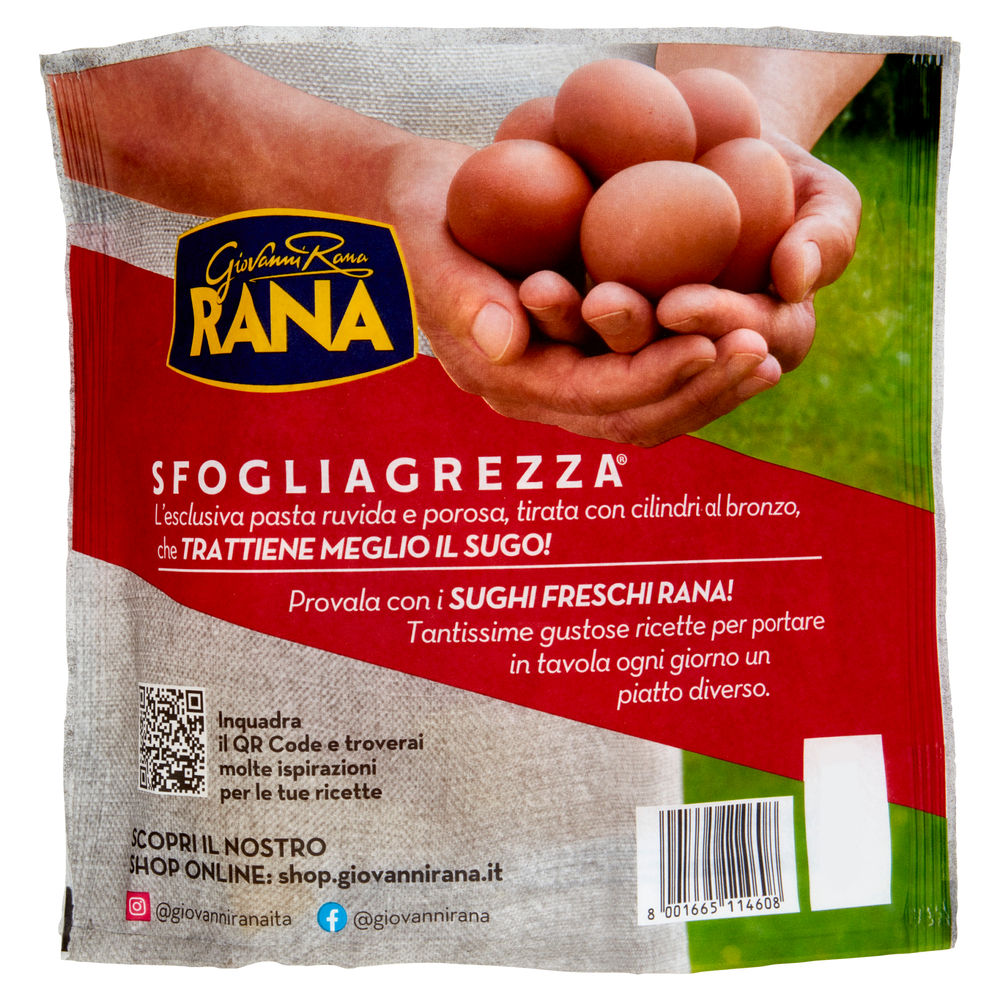 PAPPARDELLE SFOGLIAGREZZA RANA SACCHETTO G 250 - 1