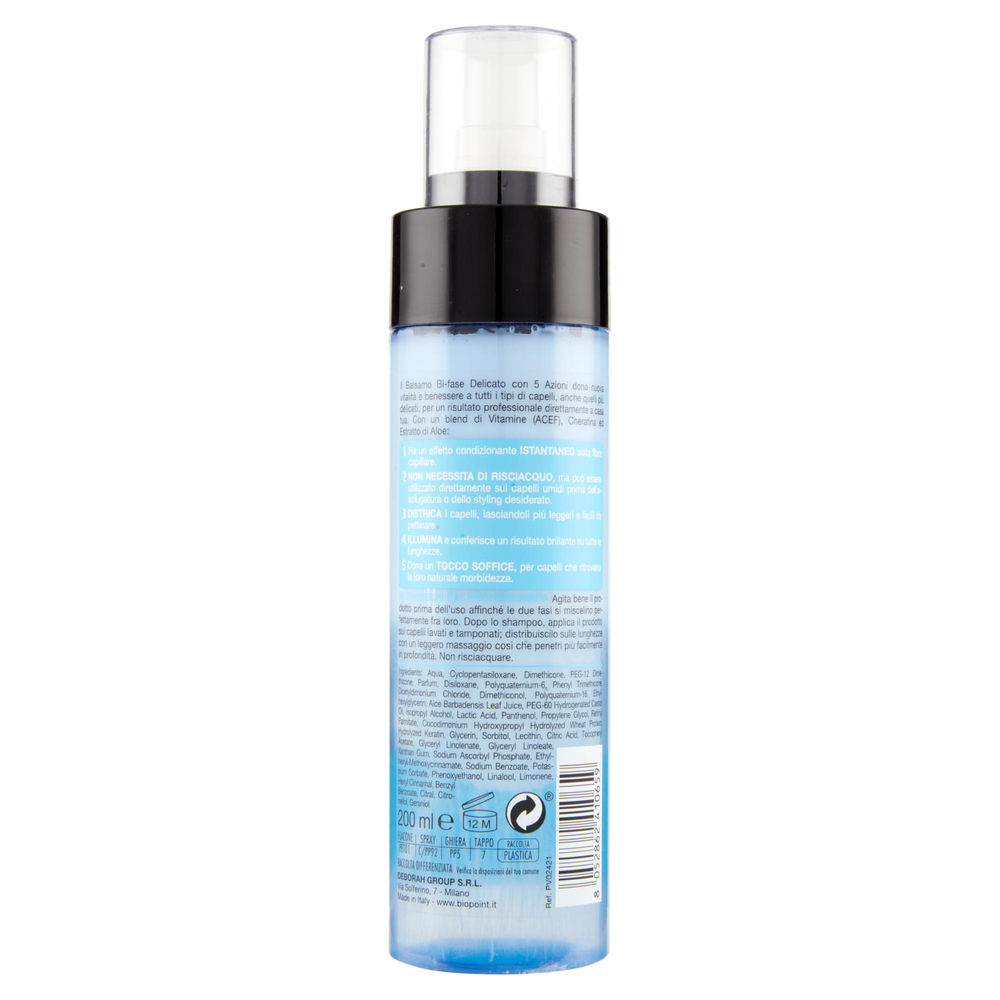 BALSAMO BIOPOINT HAIR PROGRAM BIFASE DELICATO ML 200 - 1