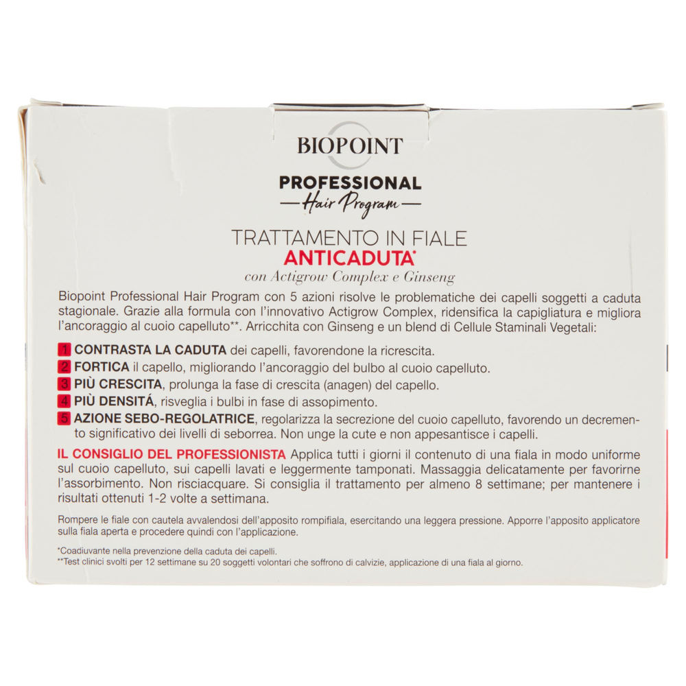 FIALE ANTICADUTA BIOPOINT HAIR PROGRAM PROFESSIONAL 10XML 7 - 1