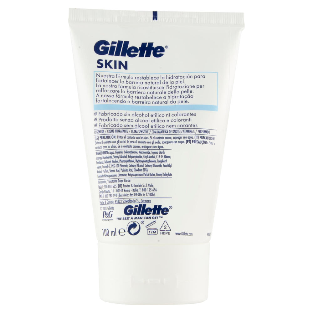 CREMA IDRATANTE GILLETTE SKIN ULTRA SENSITIVE ML 100 - 1