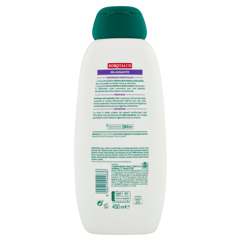 BAGNOSCHIUMA BOROTALCO RILASSANTE LAVANDA IRIS ML 450 - 1