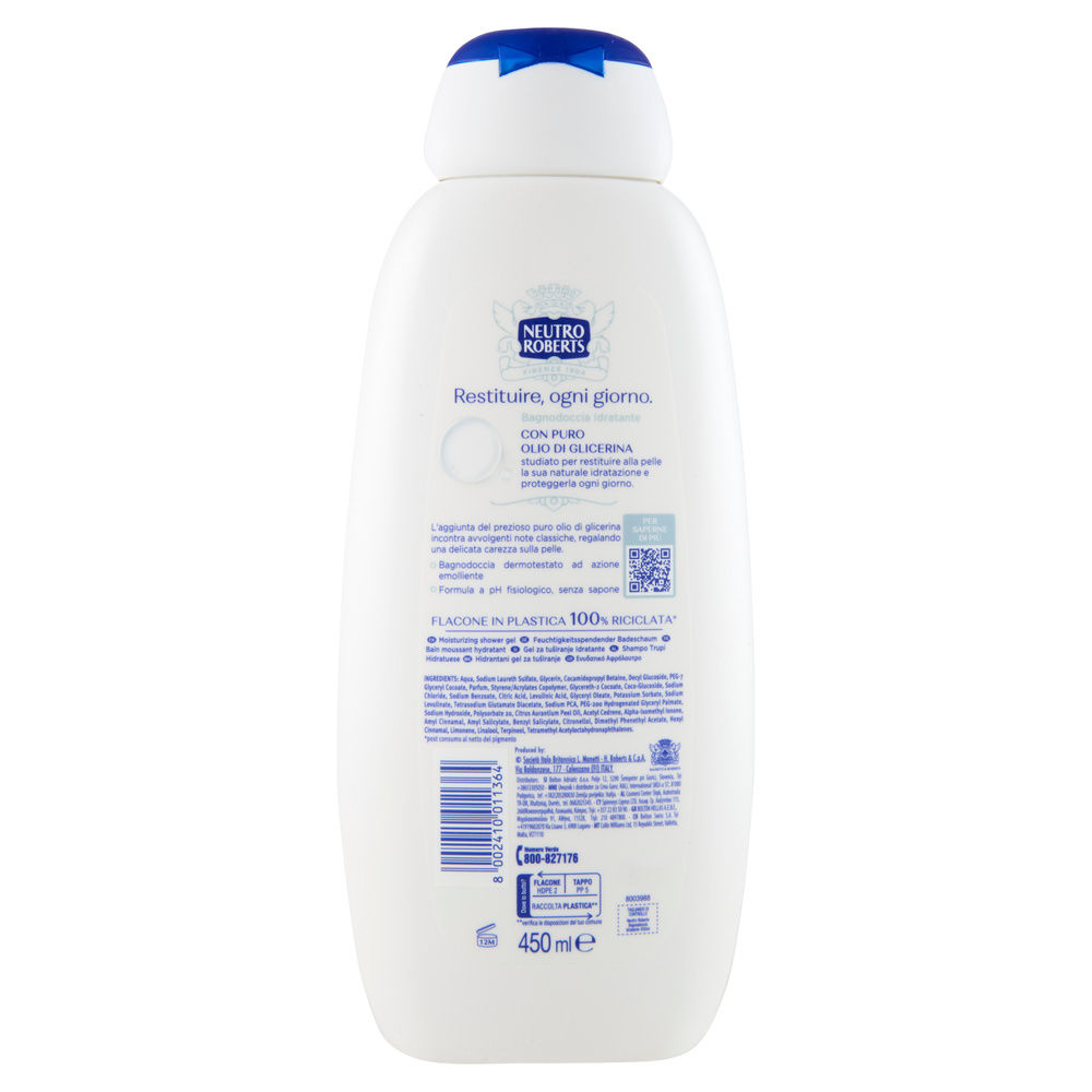 BAGNOSCHIUMA  NEUTRO ROBERTS IDRATANTE ML 450 - 1