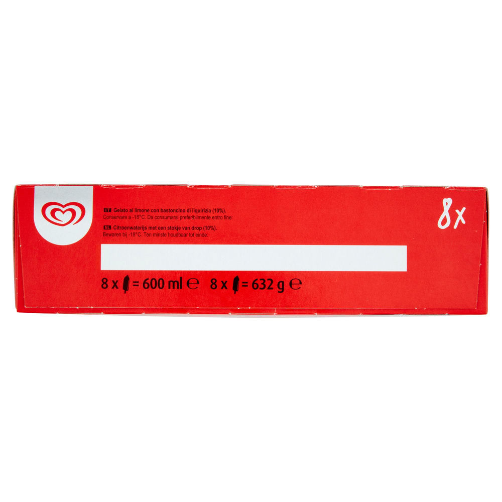 STECCO LIUK LIMONE ALGIDA 8PZ SCATOLA 632G - 2