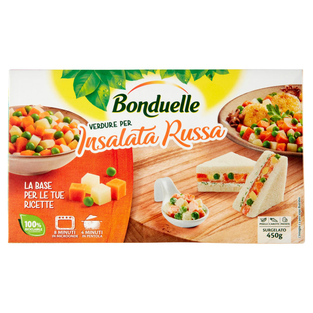 VERDURE PER INSALATA RUSSA BONDUELLE G 450 - 0