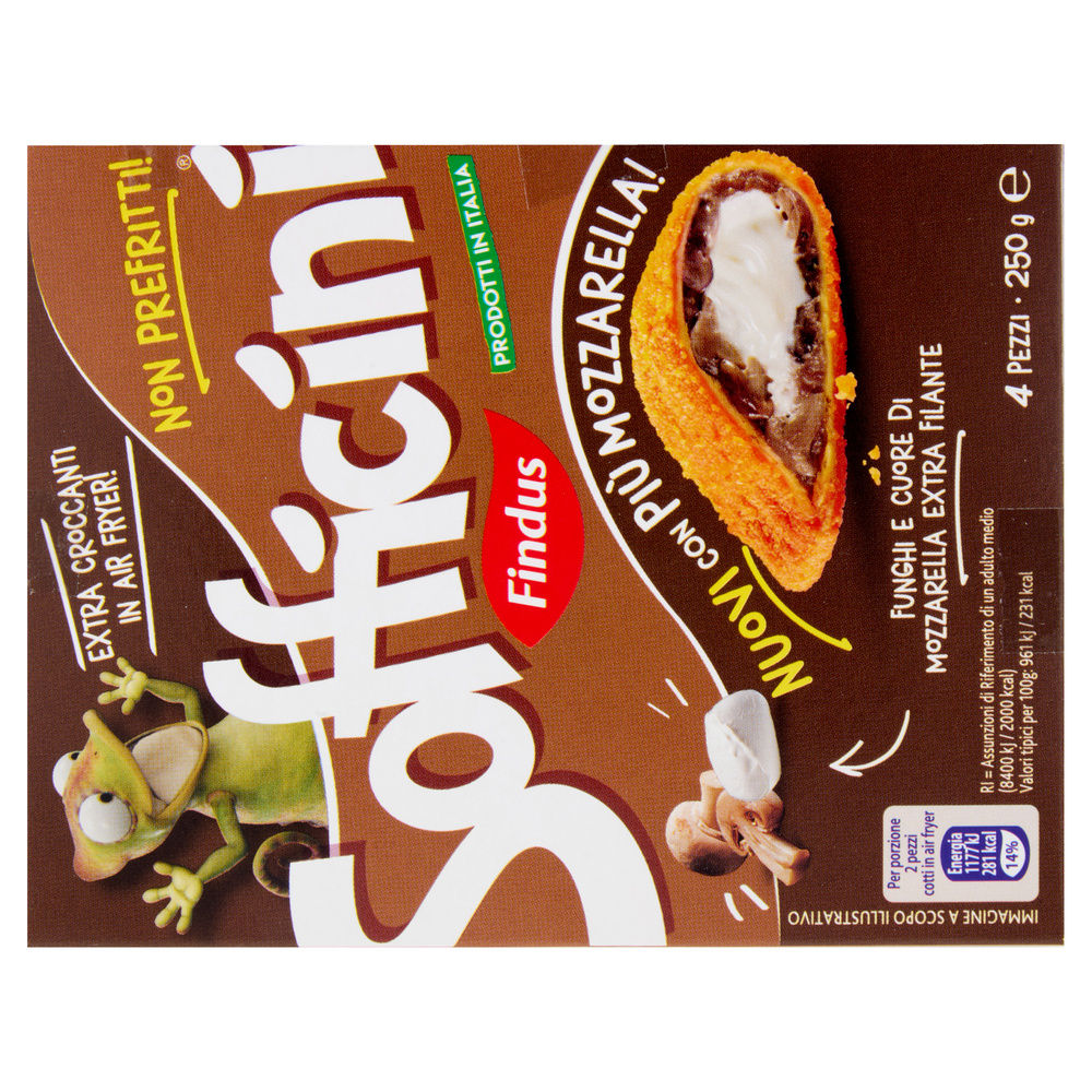 SOFFICINI FUNGHI E MOZZARELLA FINDUS G 250 - 3