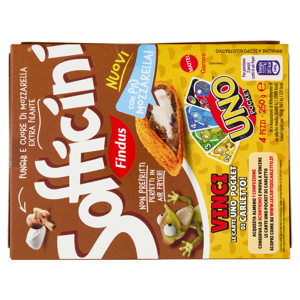 SOFFICINI FUNGHI E MOZZARELLA FINDUS G 250 - 2