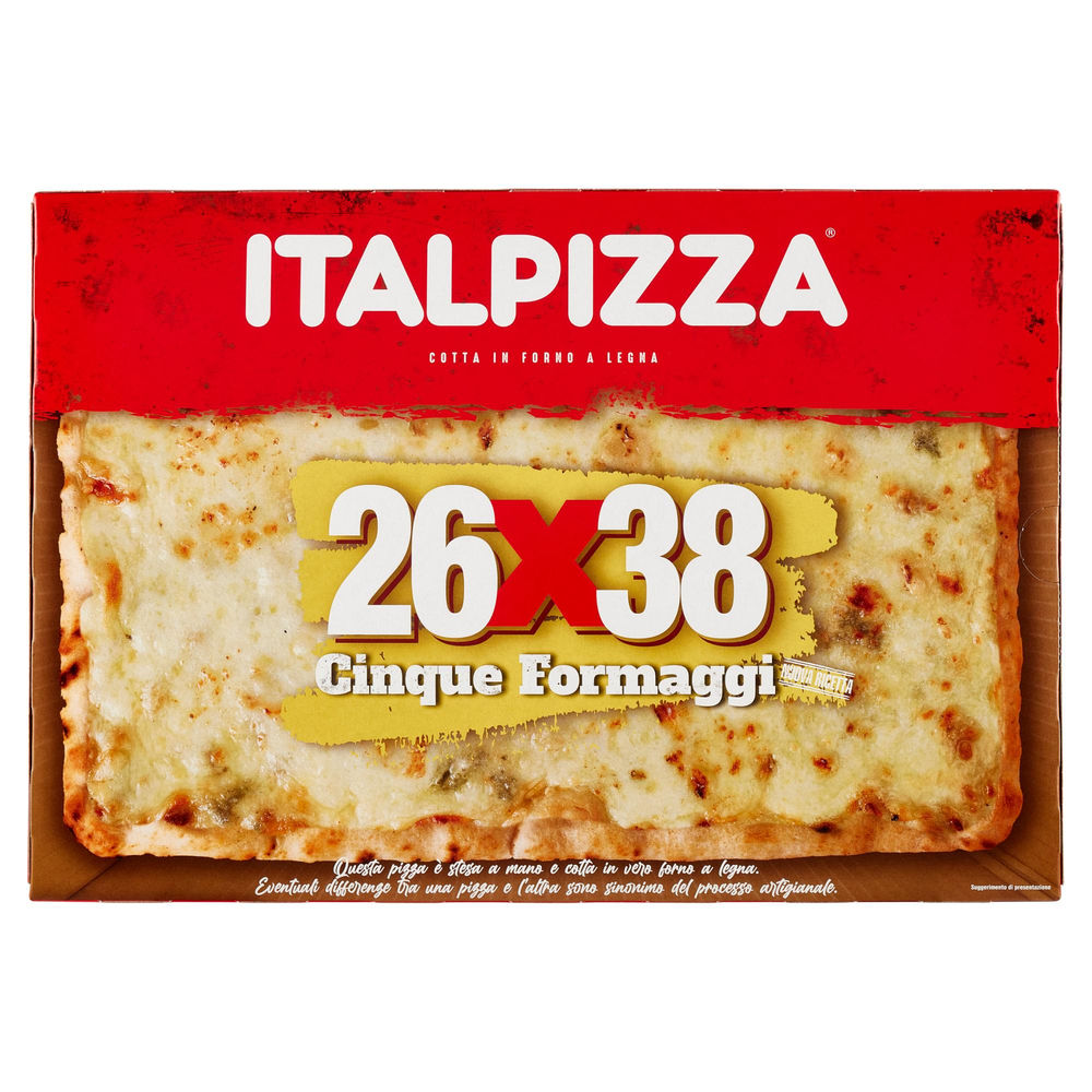 PIZZA 5 FORMAGGI ITALPIZZA 26X38 G 530 - 0