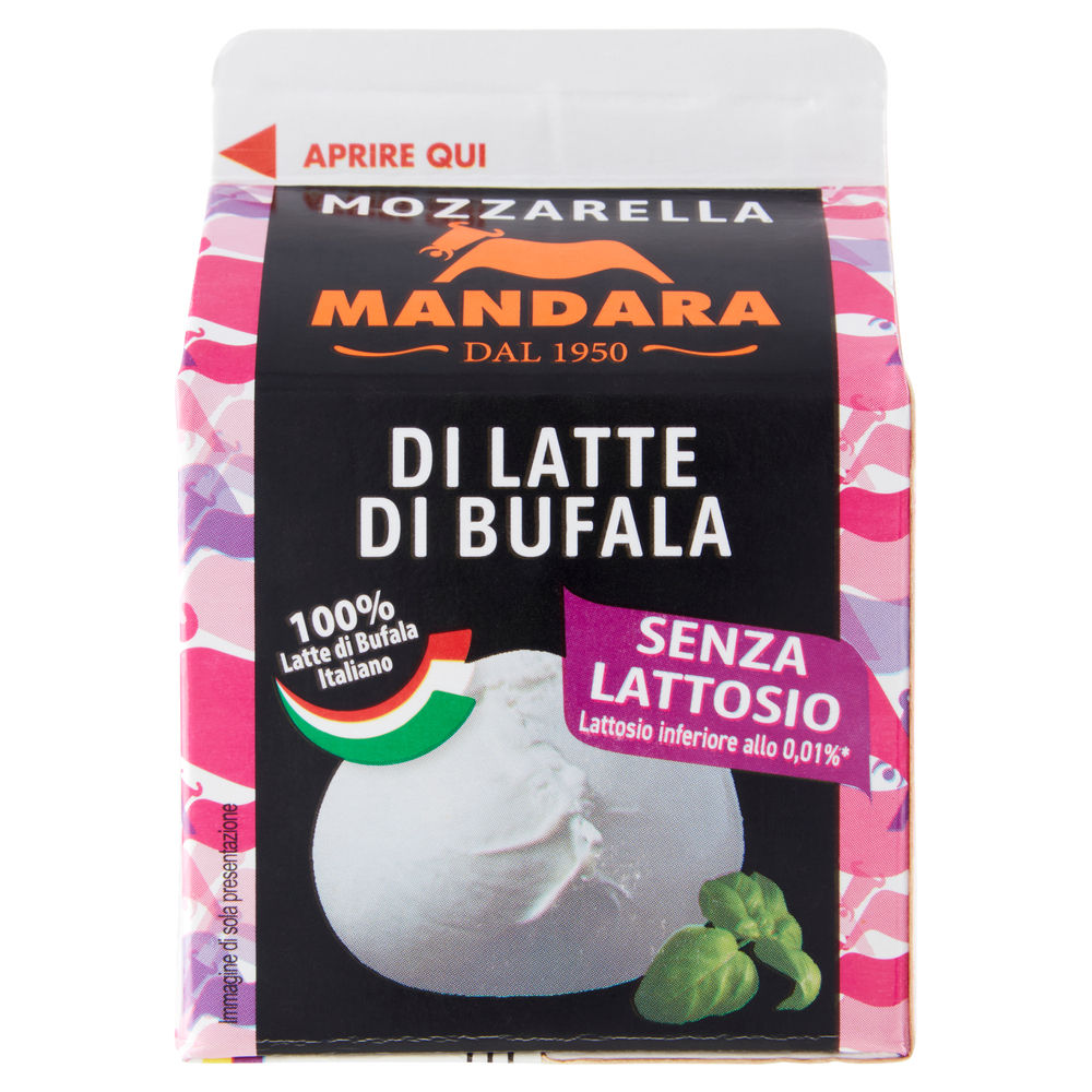 MOZZARELLA DI LATTE DI BUFALA SENZA LATTOSIO MANDARA BRIK G 100 - 0