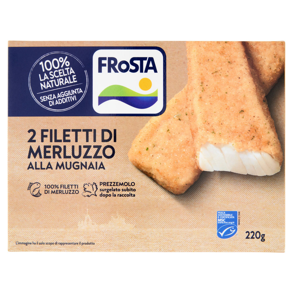 FILETTI DI MERLUZZO ALLA MUGNAIA MSC FROSTA SURG. G 220 - 0