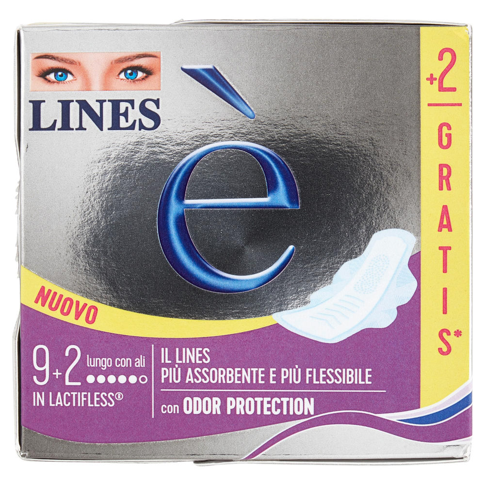 ASSORBENTI LINES E' LUNGO PACCO SINGOLO PZ.9+2GRATIS - 1
