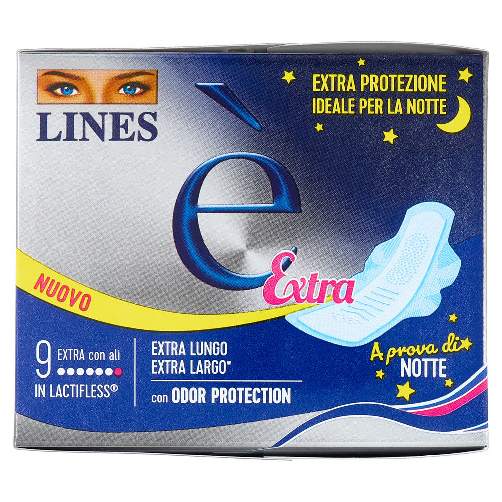 ASSORBENTI LINES E' EXTRA PACCO SINGOLO PZ.9 - 0