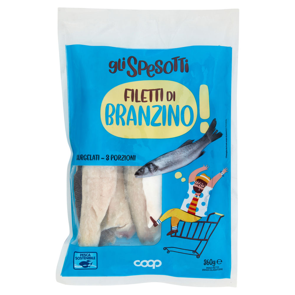 FILETTI DI BRANZINO GLI SPESOTTI COOP BUSTA G 360 - 0