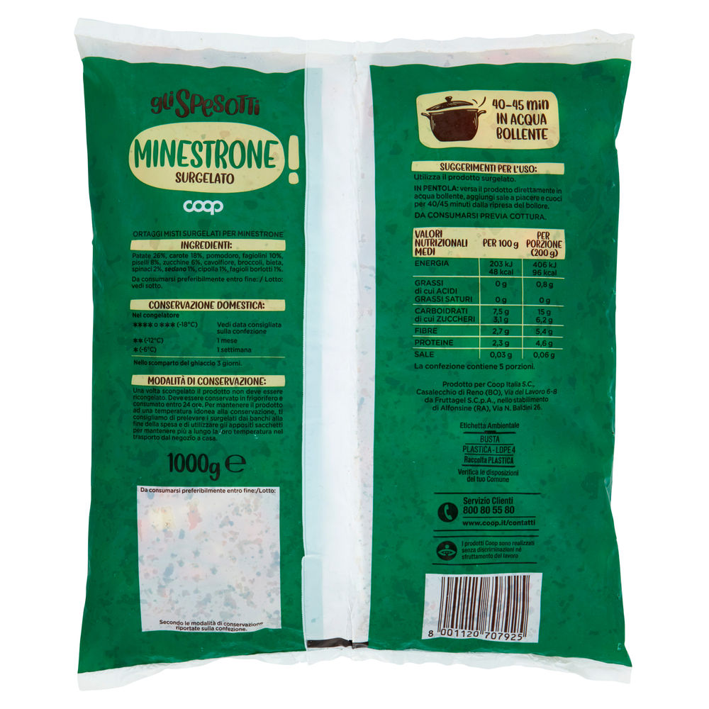 MINESTRONE GLI SPESOTTI COOP BUSTA KG 1 - 1