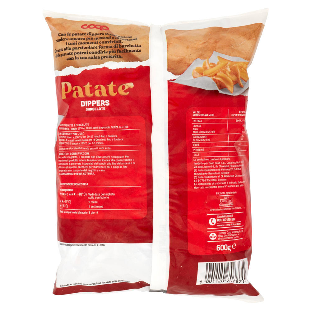 PATATE DIPPERS COOP BUSTA G 600 - 1