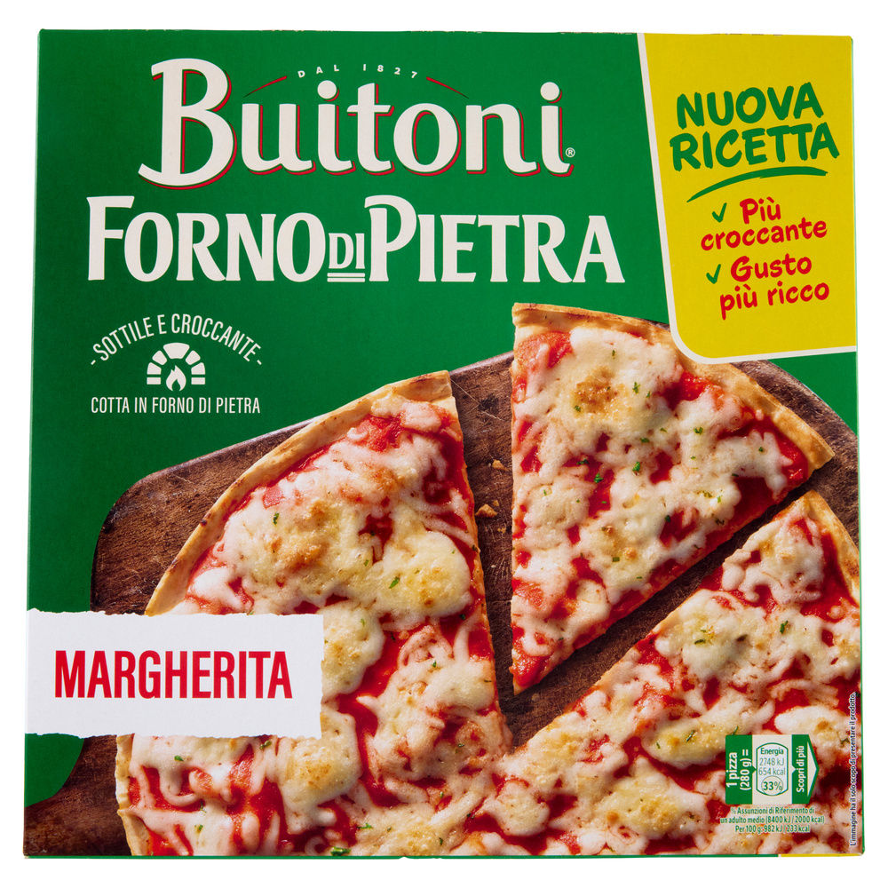PIZZA MARGHERITA FORNO DI PIETRA BUITONI G 280 - 0