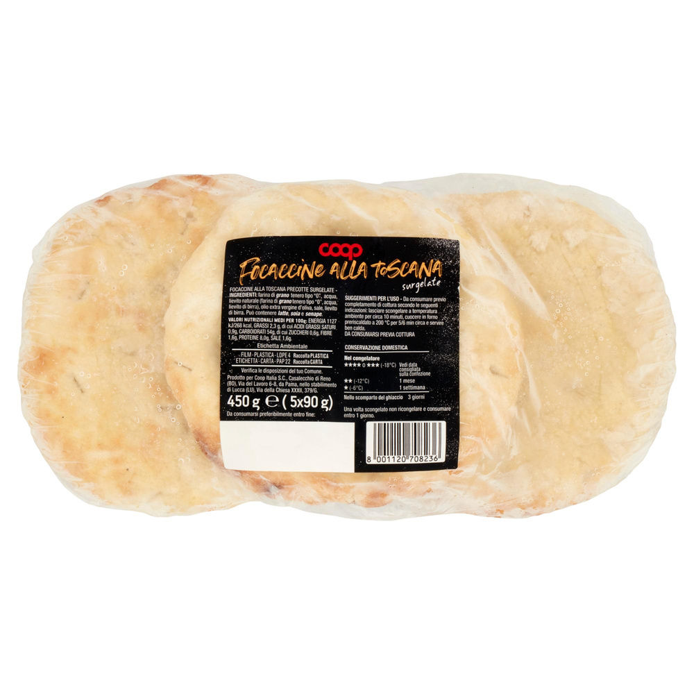 FOCACCINE ALLA TOSCANA COOP SURG. G 450 - 3