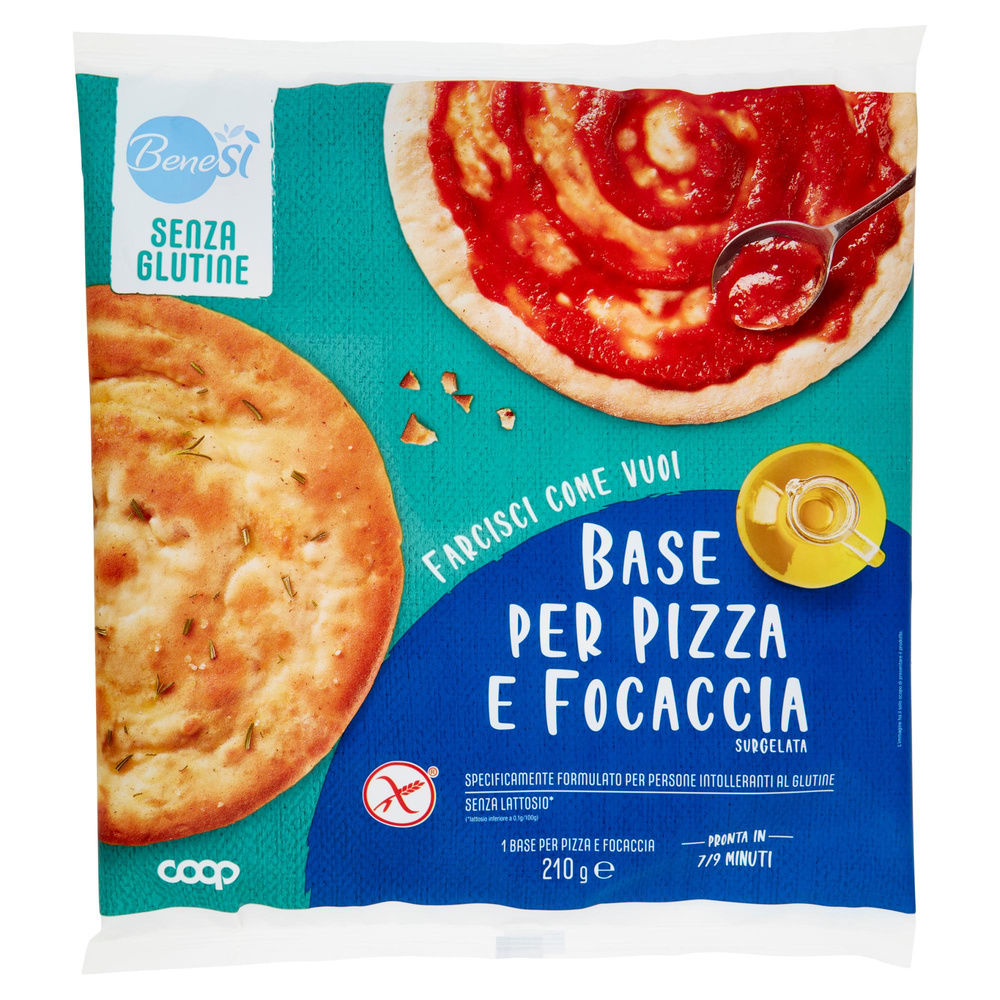 BASE PIZZA E FOCACCIA SENZA GLUTINE BENE SI COOP SURG G 210 - 5