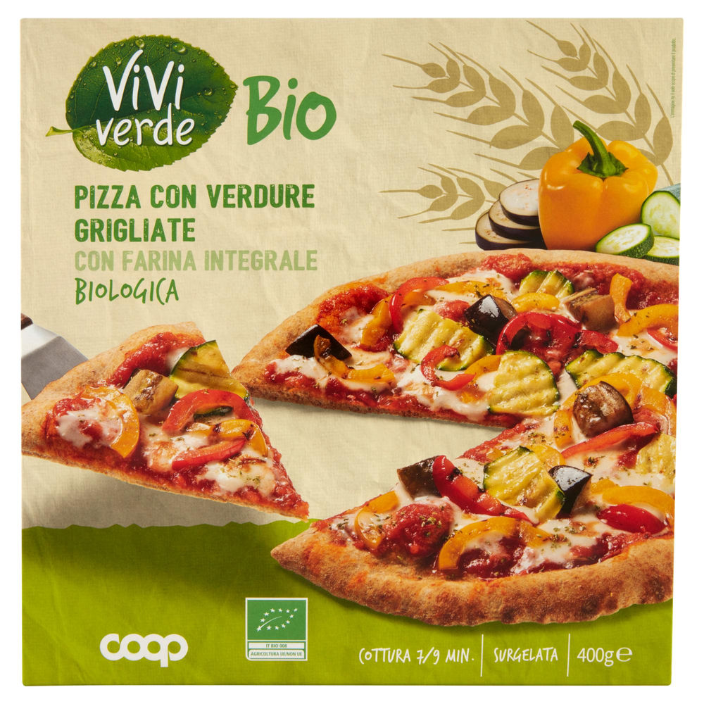 PIZZA BIO IMPASTO DI FARINA INTEGRALE E VERDURE GRIGLIATE VV COOP SURG. G 400 - 0