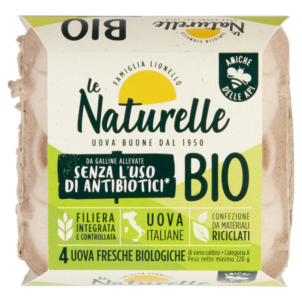 UOVA NATURELLE RUSTICHE ALL.BIO SENZA ANTIBIOTICI OGM FREE CAT A X 4 - 0