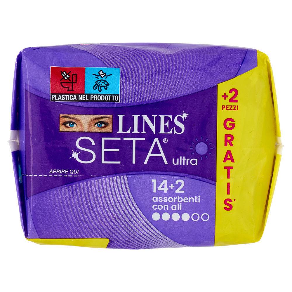 ASSORBENTI LINES SETA ULTRA ALI PACCO SINGOLO PZ.14+2GRATIS - 7