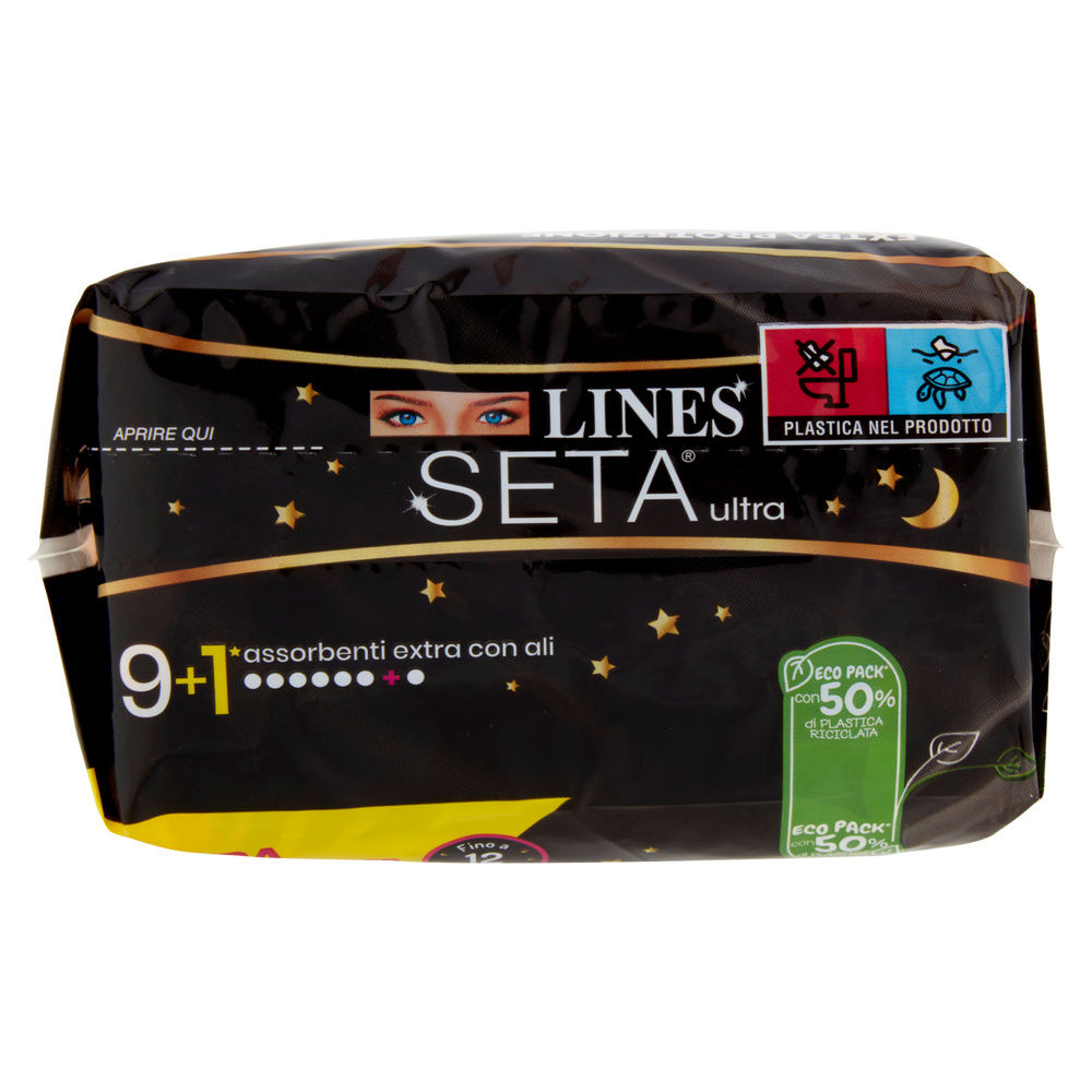 ASSORBENTI LINES SETA ULTRA EXTRA PACCO SINGOLO PZ.9+1GRATIS - 6