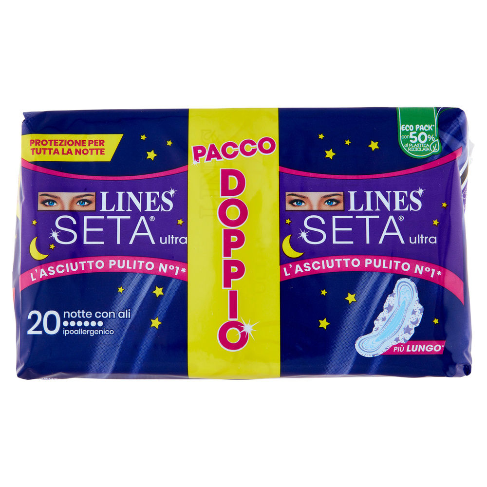 ASSORBENTI LINES SETA ULTRA NOTTE PACCO DOPPIO PZ.20 - 5