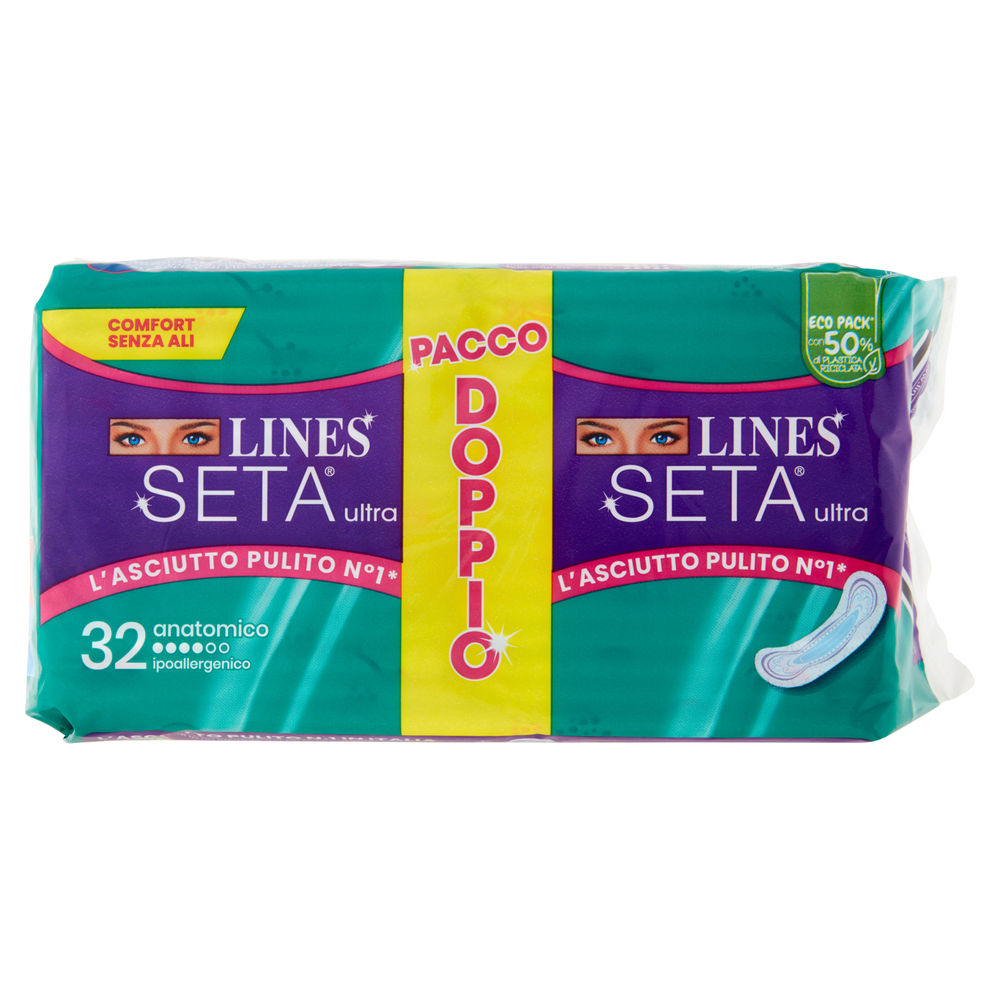 ASSORBENTI LINES SETA ULTRA ANATOMICO PACCO DOPPIO PZ.32 - 0