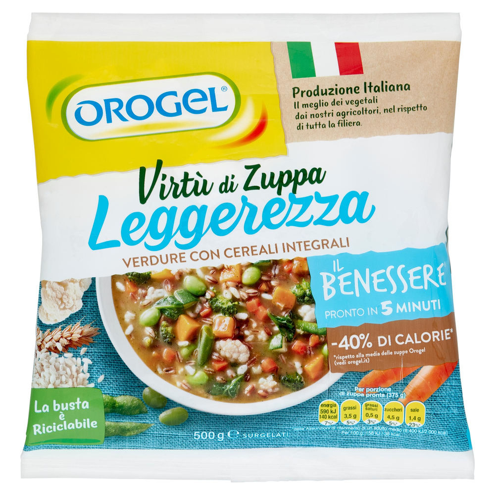 VIRTU' DI ZUPPA LEGGEREZZA IL BENESSERE OROGEL BUSTA G 500 - 0