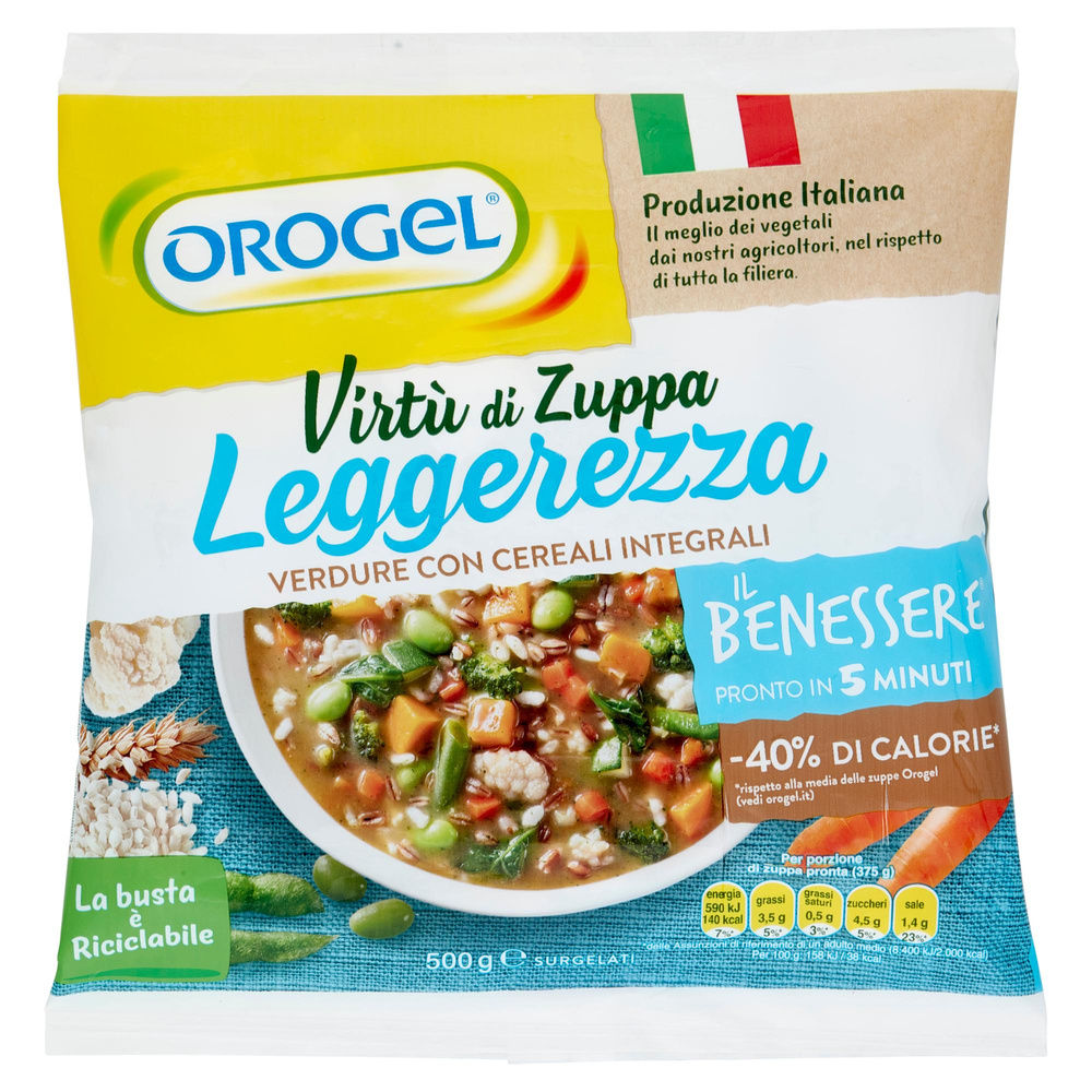 VIRTU' DI ZUPPA LEGGEREZZA IL BENESSERE OROGEL BUSTA G 500 - 6