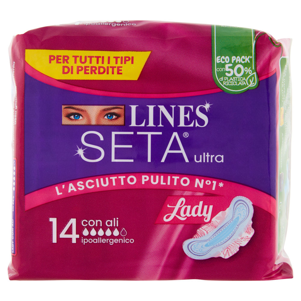 ASSORBENTI LINES SETA ULTRA LADY ALI PACCO SINGOLO PZ.14 - 0