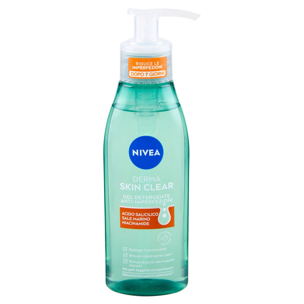 GEL DETERGENTE ANTI-IMPERFEZIONI NIVEA DERMA SKIN CLEAR 150ML - 4