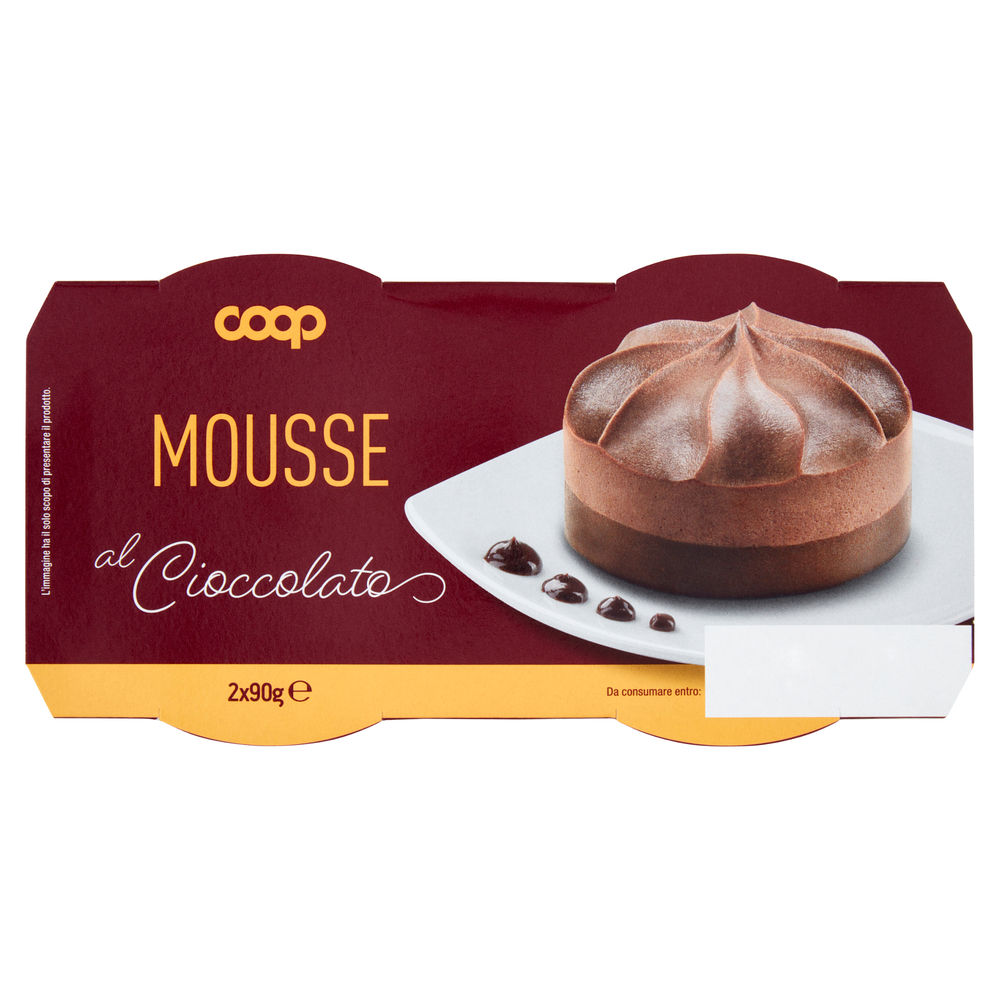 MOUSSE AL CIOCCOLATO COOP 2X90G - 0