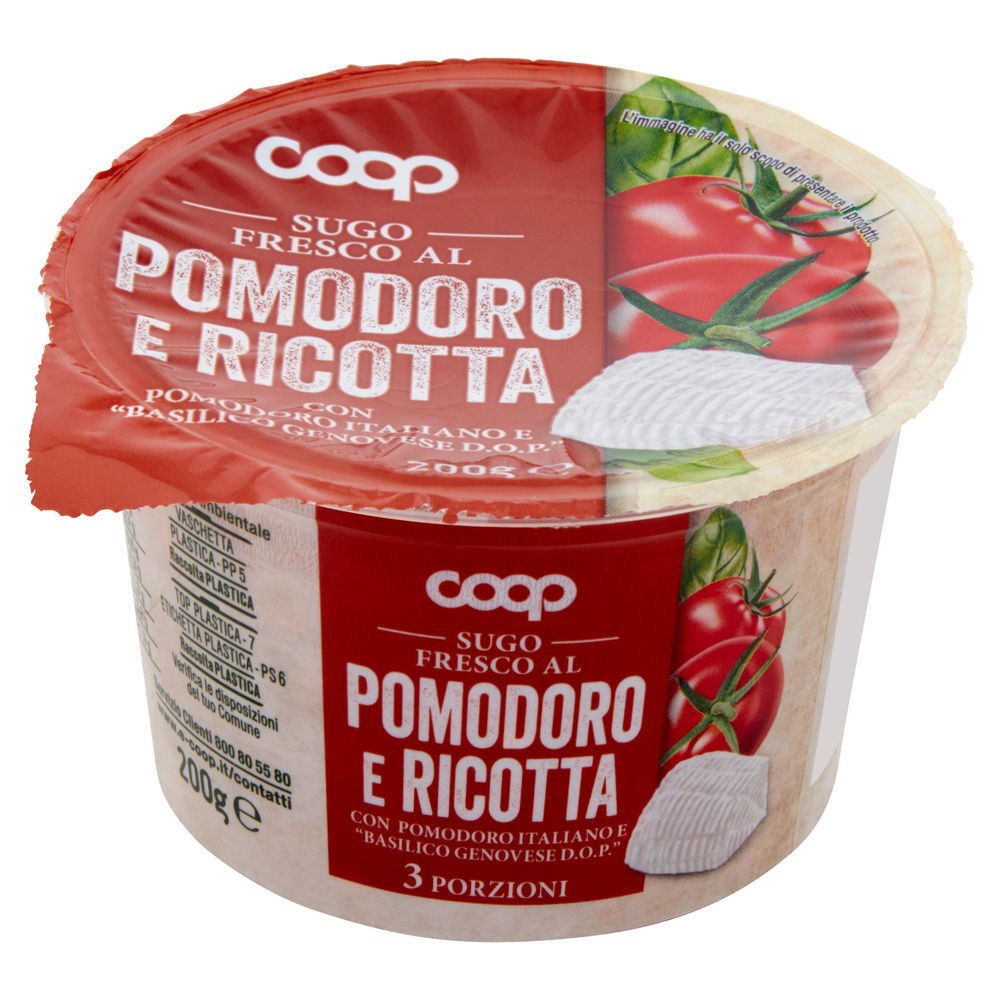 SUGO POMODORO E RICOTTA COOP G 200 - 9