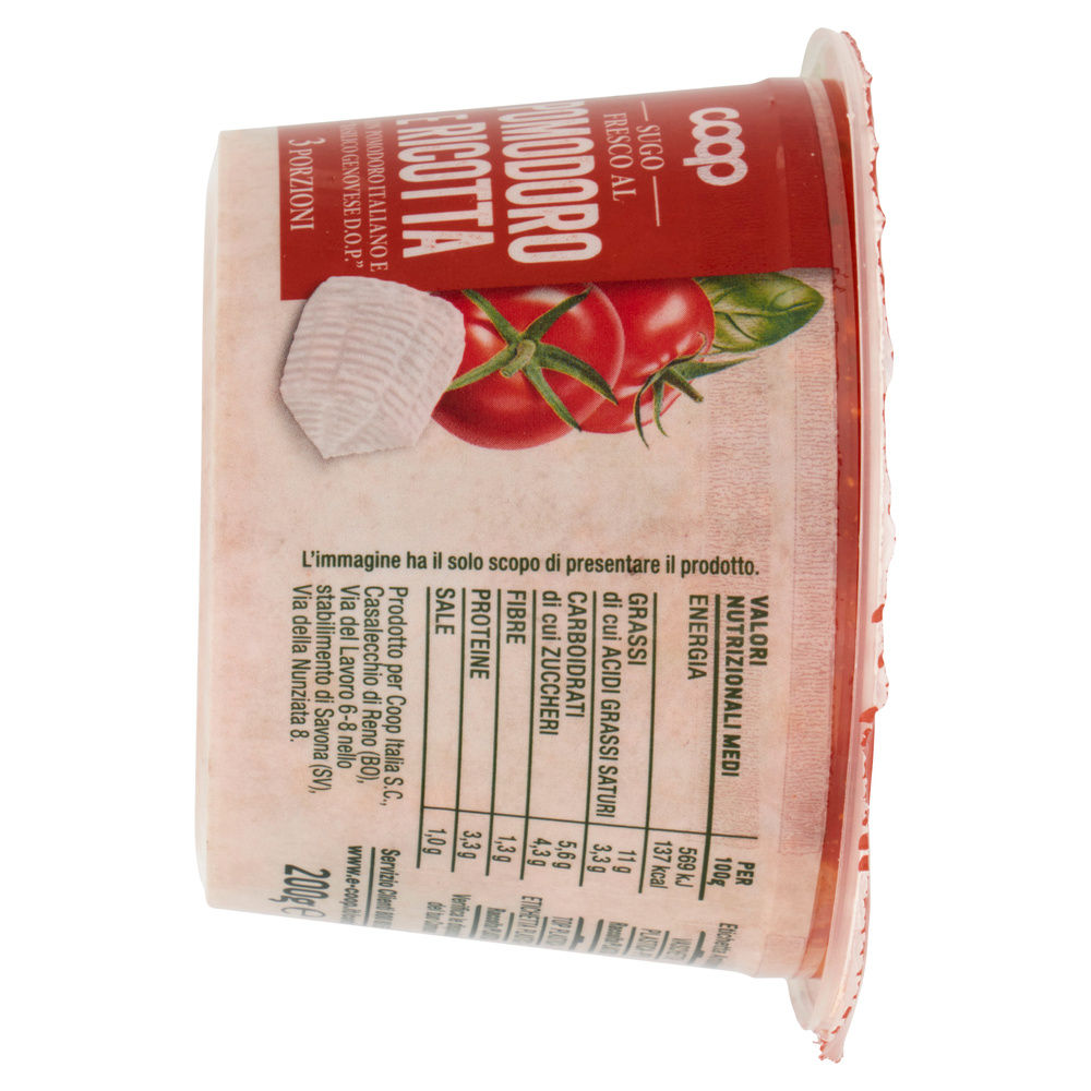 SUGO POMODORO E RICOTTA COOP G 200 - 7